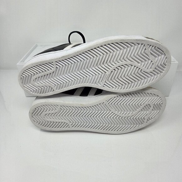 Adidas Womens 7 Superstar BB5115 Black Casual Shoes Sneakers - Picture 9 of 11